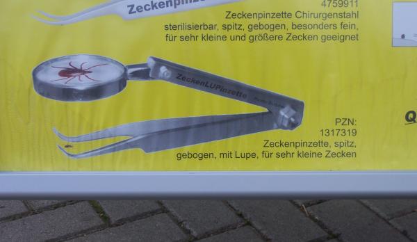 Zeckenzange mit Lupe Zeckenzange mit Lupe